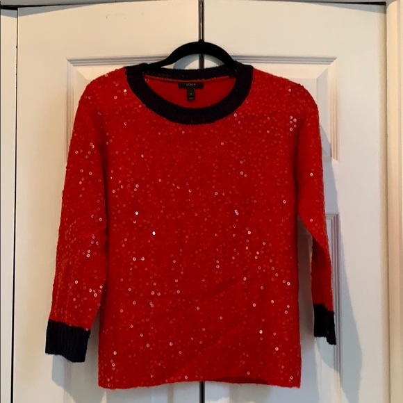 JCrew Sequined Sweater - Picture 1 of 2